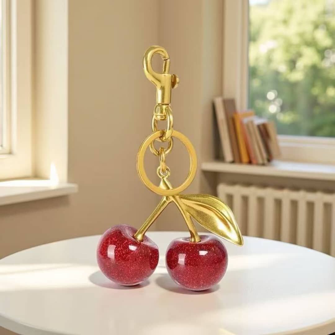 Wiralny Schlüsselanhänger in Form einer Kirsche von TikTok