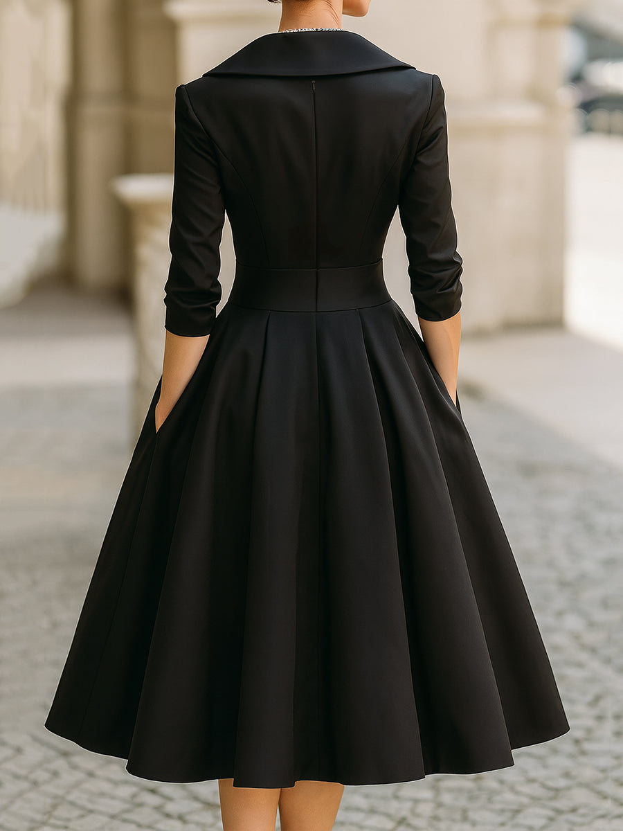Lina – Midikleid aus Satin