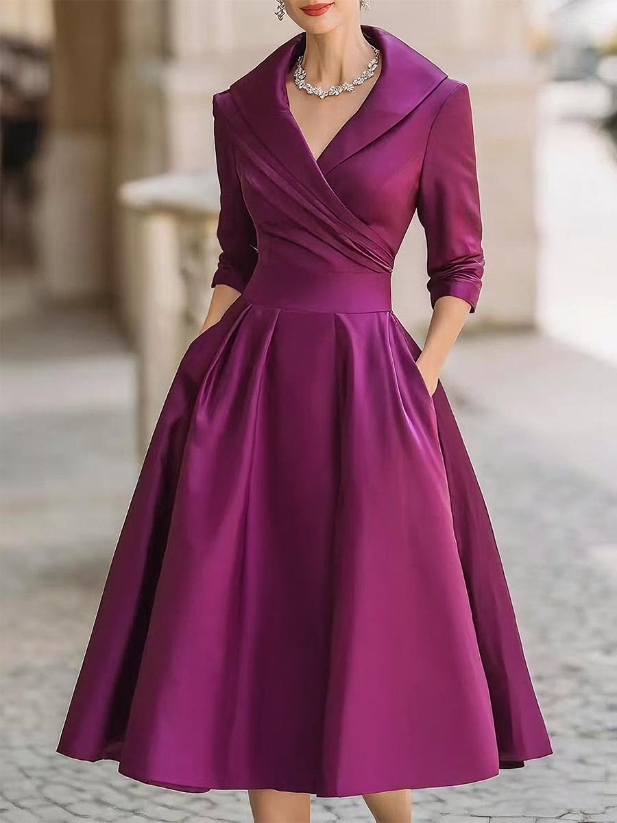 Lina – Midikleid aus Satin