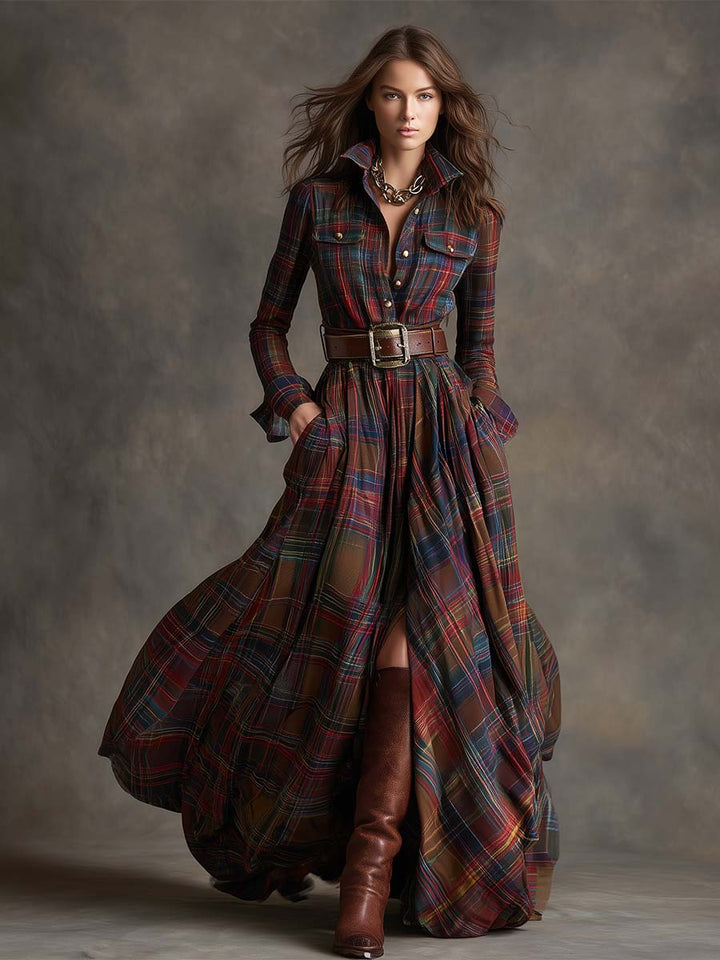 Poppy - Klassisches Hemdblusenkleid mit Gürtel