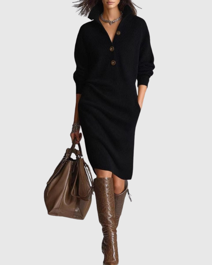 Arianell | Midi-Kleid aus reiner Wolle für den Winter