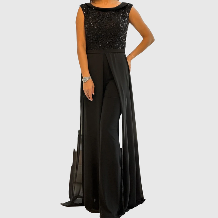 Zoraida Quinn | Stylisches ärmelloses Jumpsuit-Kleid
