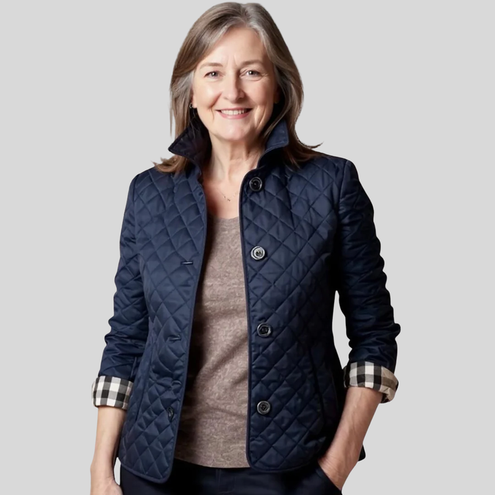 Diana - Legere Steppjacke mit umgeschlagenem Kragen