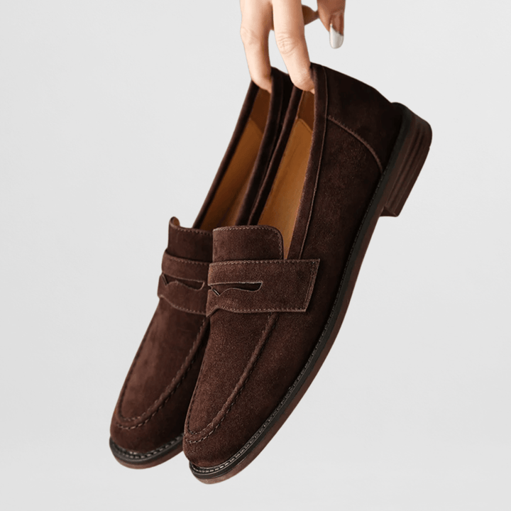 Bianca - Klassische Vintage-Lederloafers