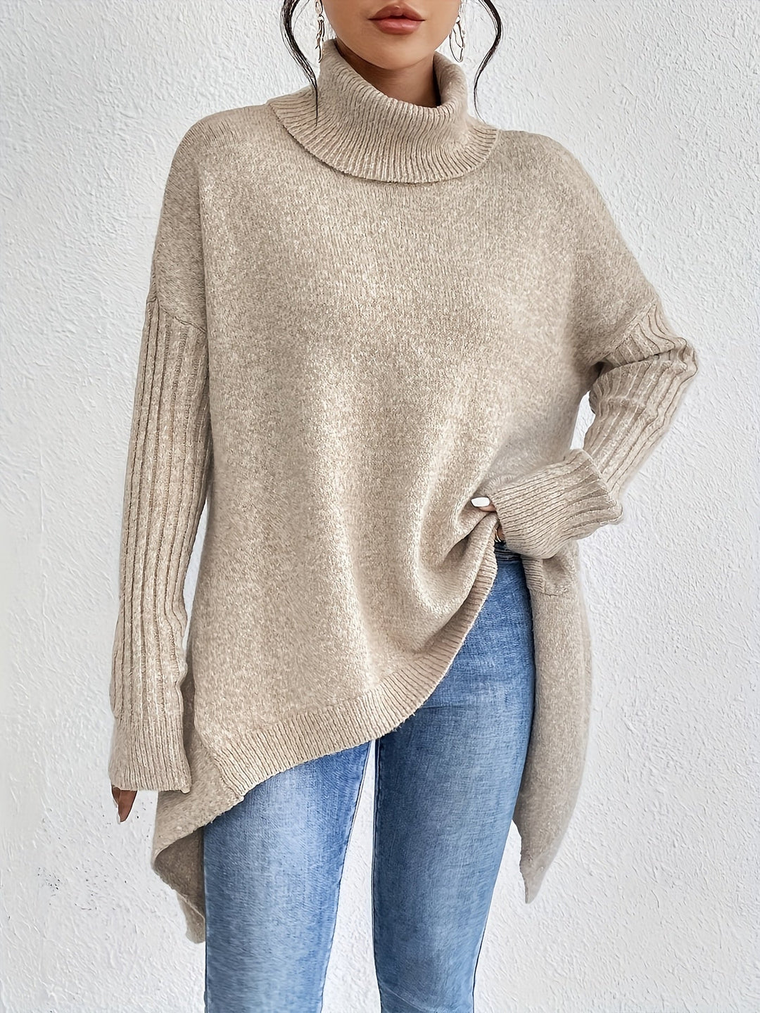 Isla - Oversized Rollkragenpullover