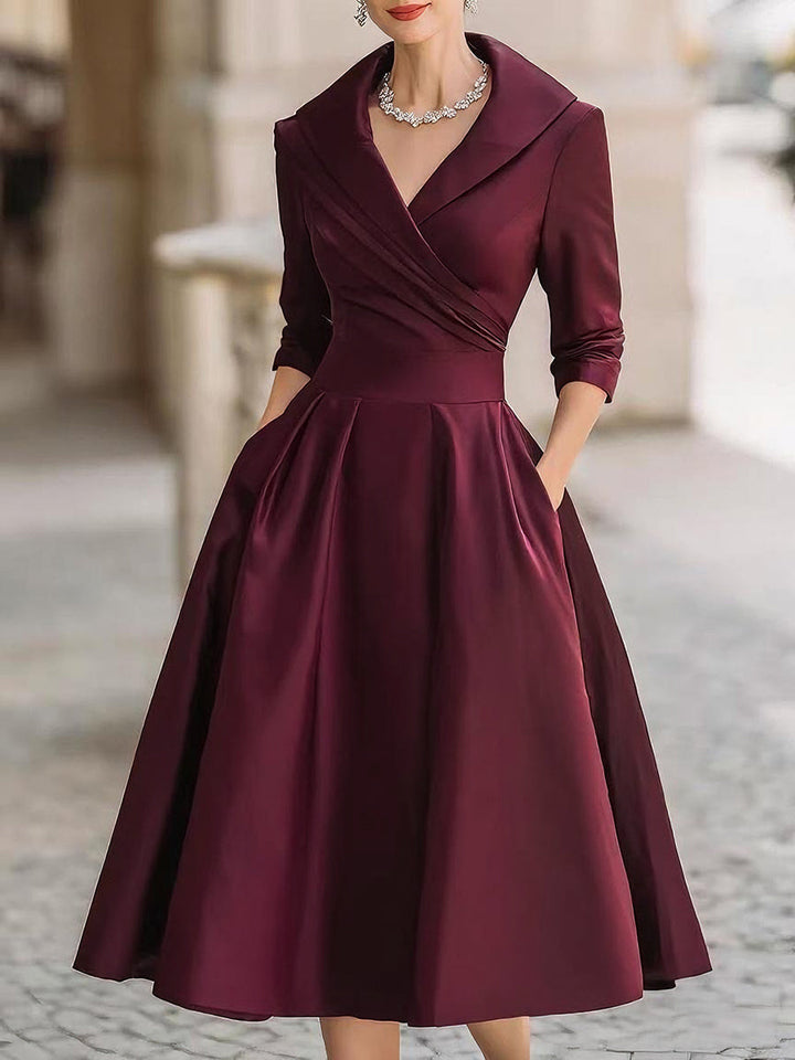 Lina – Midikleid aus Satin