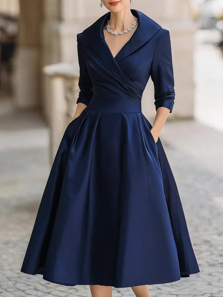 Lina – Midikleid aus Satin