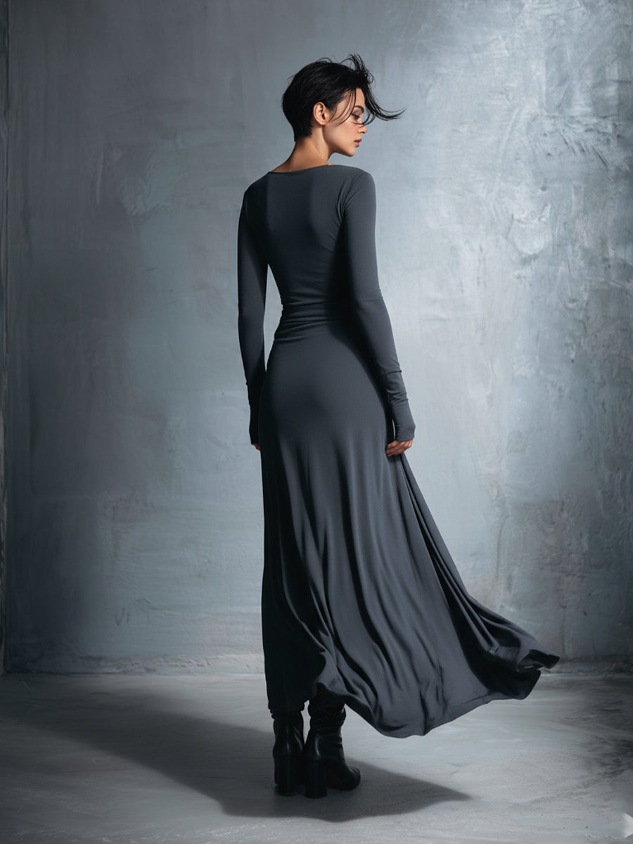 Lyla - Elegantes Fluid Maxi Kleid