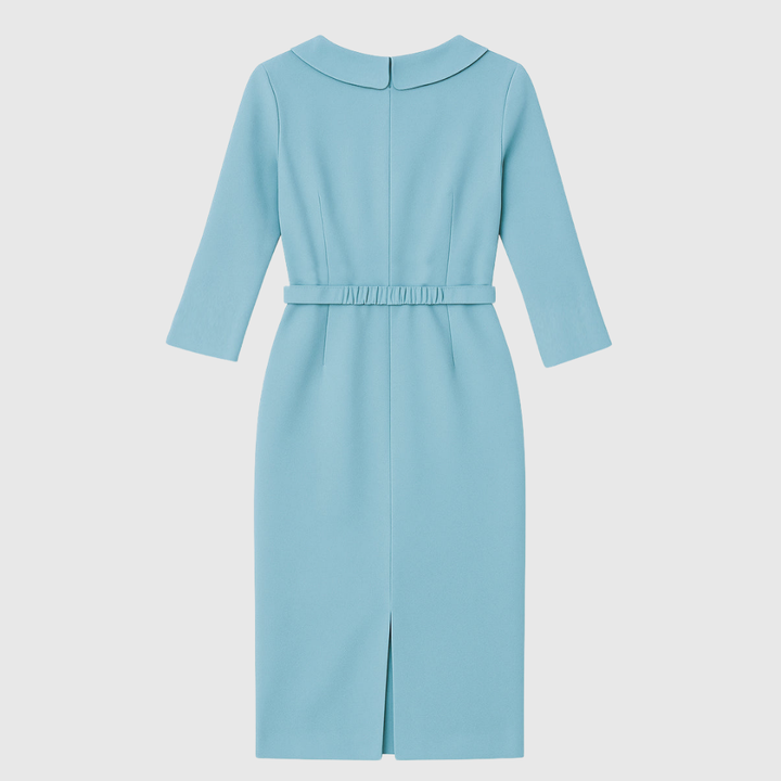 Alice - Drapiertes Bleistift-Midi-Kleid