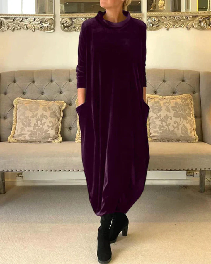 Etta – Elegantes Herbstkleid mit Taschen