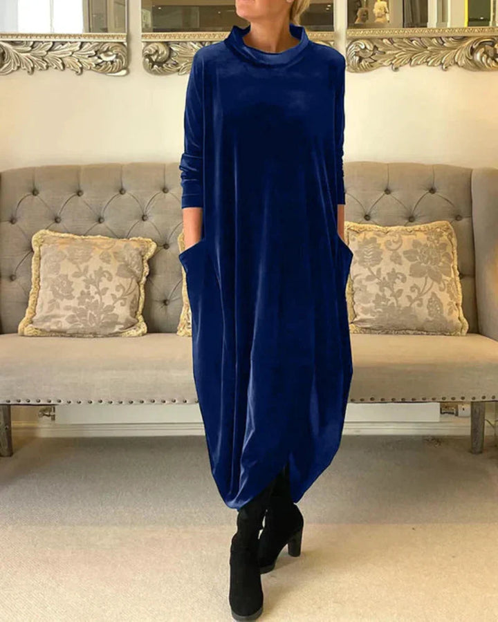 Etta – Elegantes Herbstkleid mit Taschen