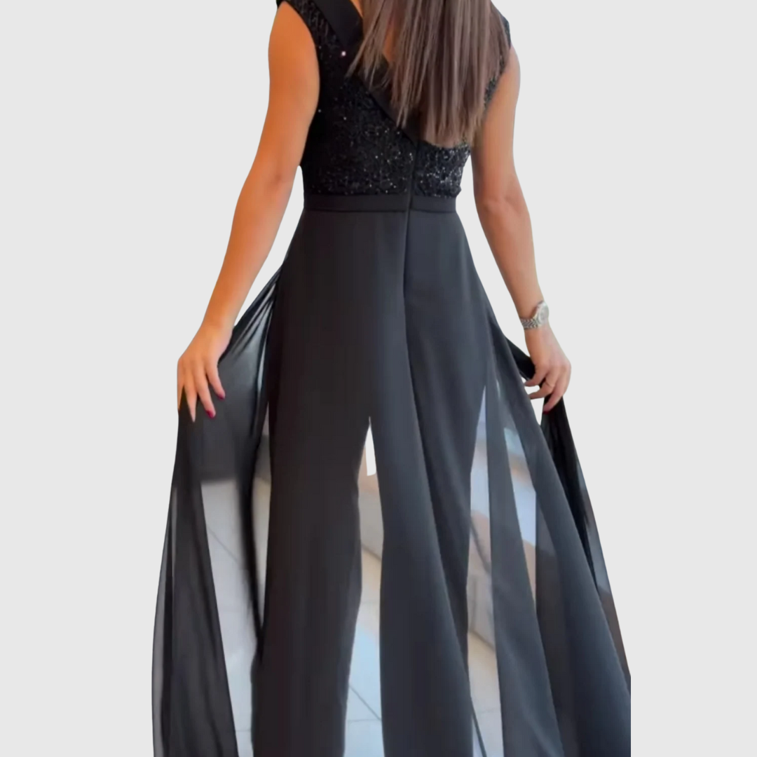 Zoraida Quinn | Stylisches ärmelloses Jumpsuit-Kleid