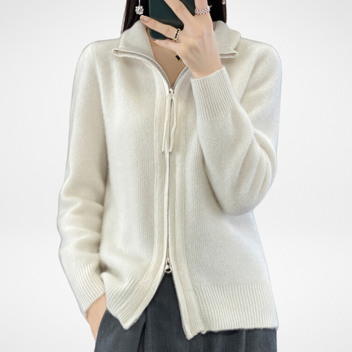 Lisa | Cashmere Zip Weste