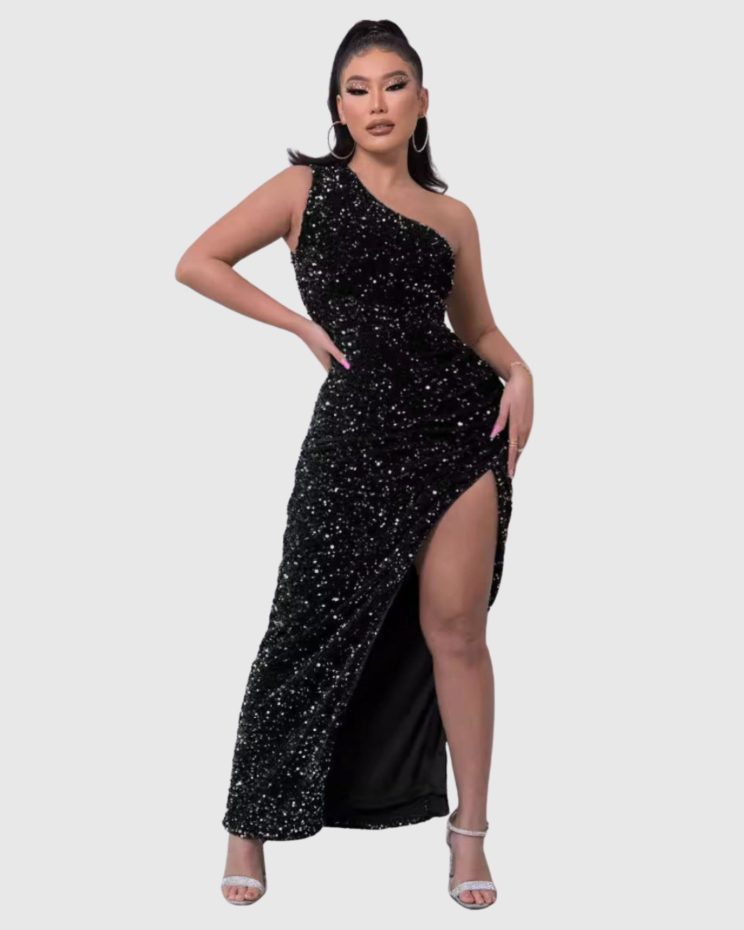 Lillian | Luxuriöses Abendkleid mit einem Schulterträger