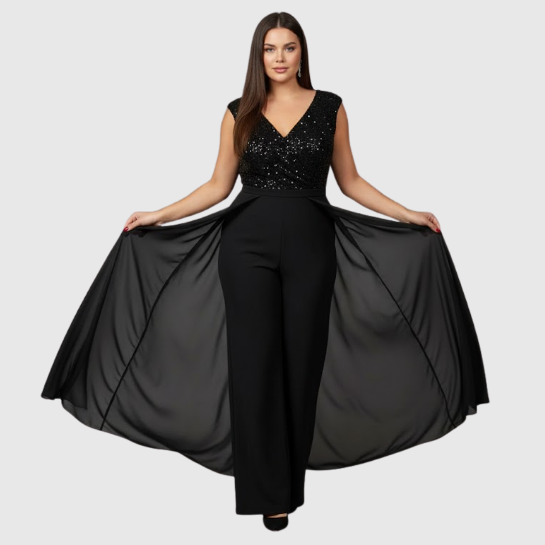 Zoraida Quinn | Stylisches ärmelloses Jumpsuit-Kleid