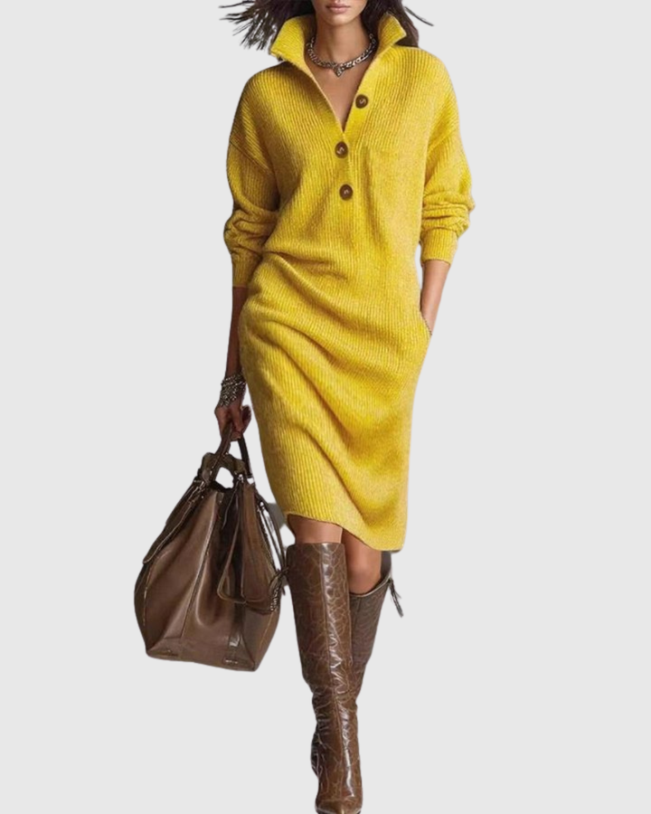 Arianell | Midi-Kleid aus reiner Wolle für den Winter