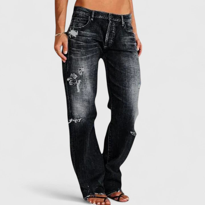 Olivia - Elegante Distressed Jeans