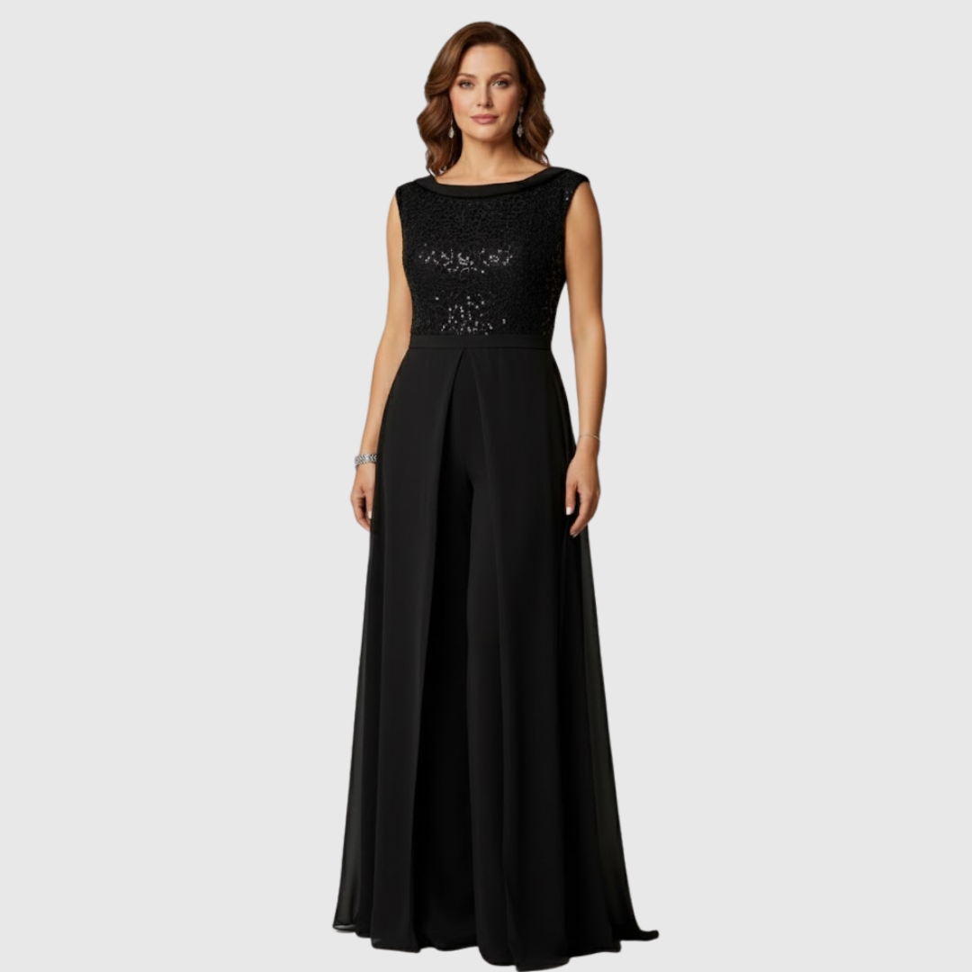 Zoraida Quinn | Stylisches ärmelloses Jumpsuit-Kleid