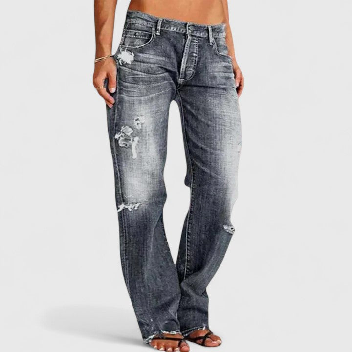 Olivia - Elegante Distressed Jeans