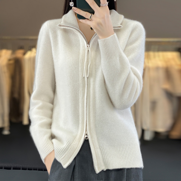 Lisa | Cashmere Zip Weste