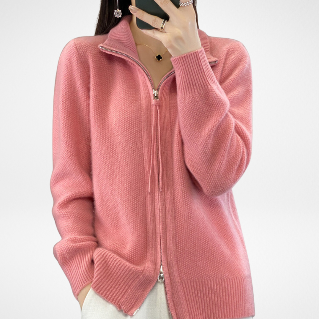 Lisa | Cashmere Zip Weste