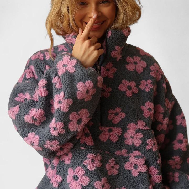 Daisy - Fleece mit Blumenmuster