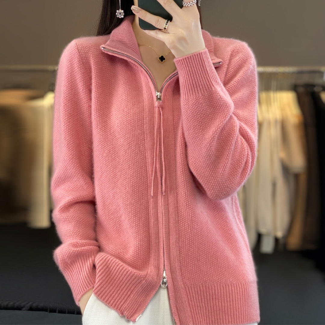 Lisa | Cashmere Zip Weste