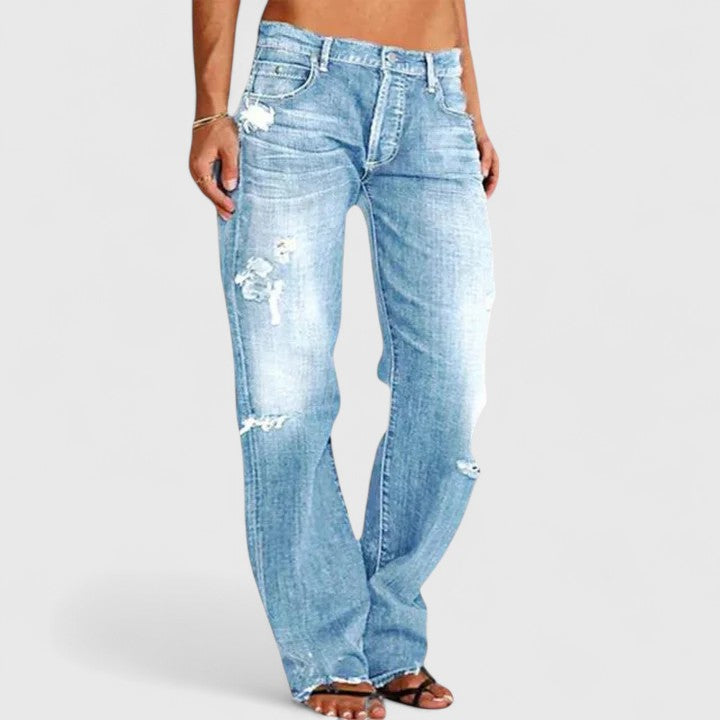 Olivia - Elegante Distressed Jeans