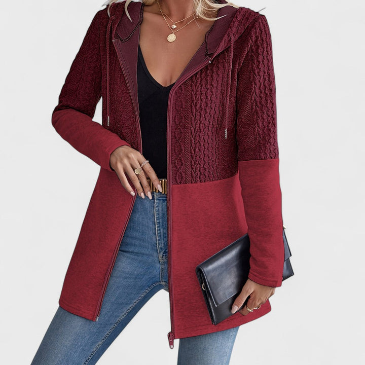 Valentino – Eleganter grauer Cardigan mit Kapuze für Frauen