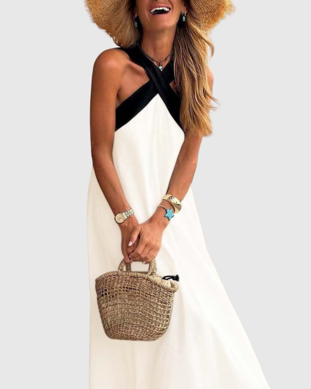 Orella | Kleid mit Kreuzhals