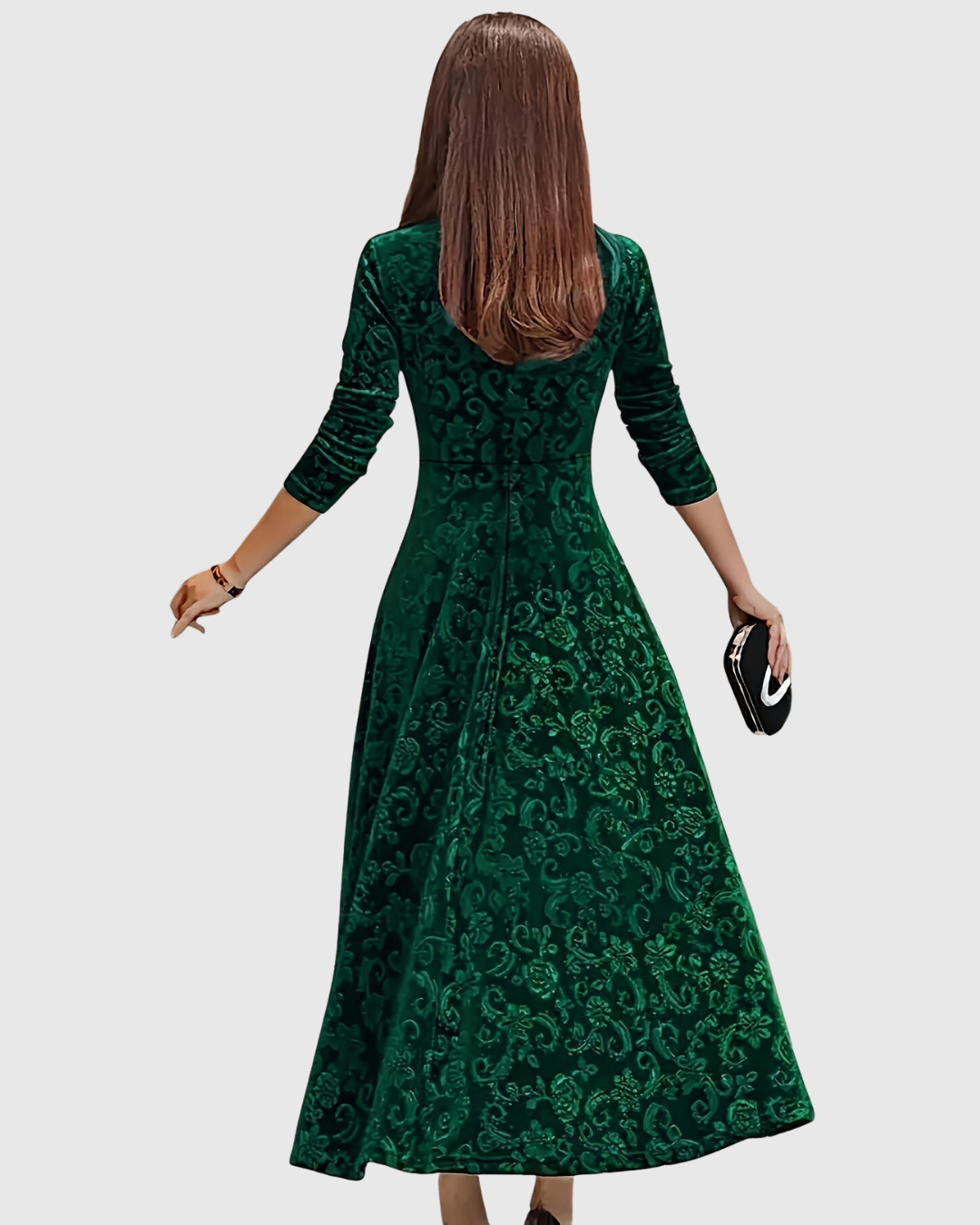 Vespera | Anmutiges Floral-Midi-Kleid