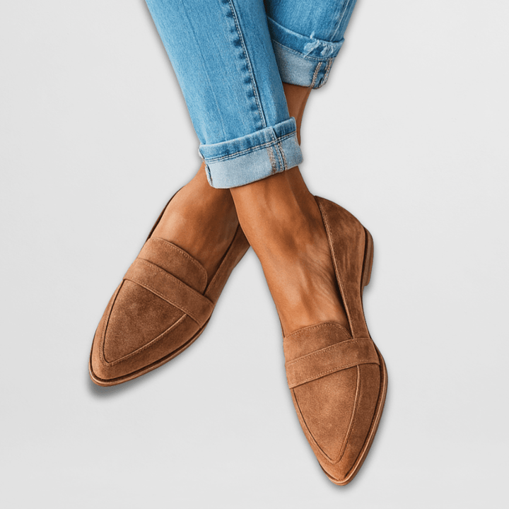 Helen - Orthopädische weiche Wildleder Slipper