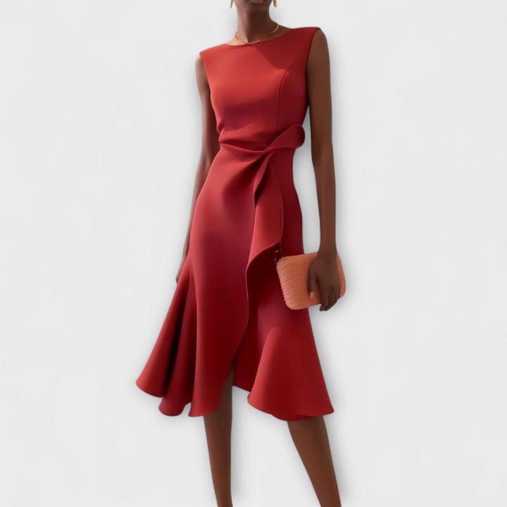 Ariana - Plissiertes Midi-Kleid