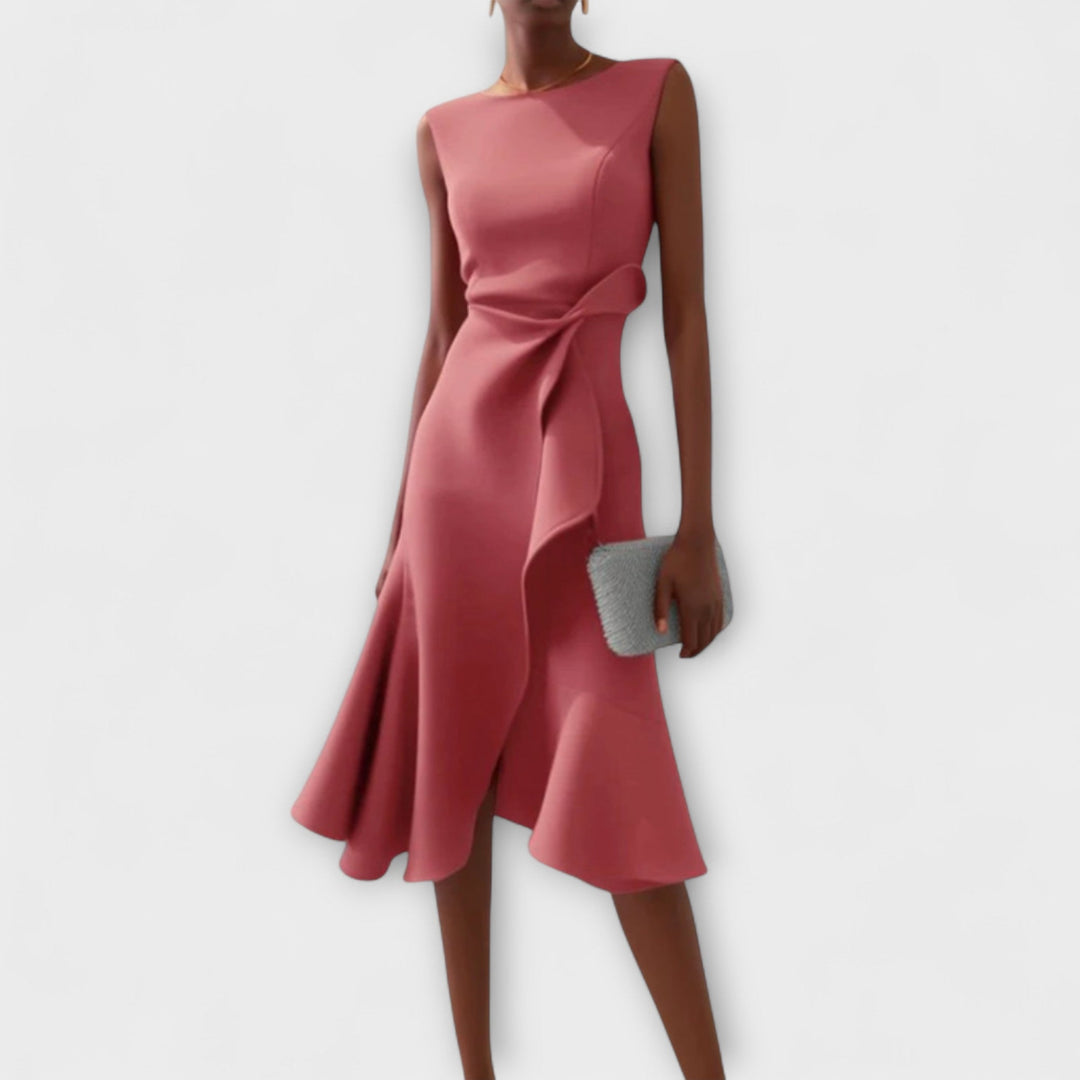 Ariana - Plissiertes Midi-Kleid