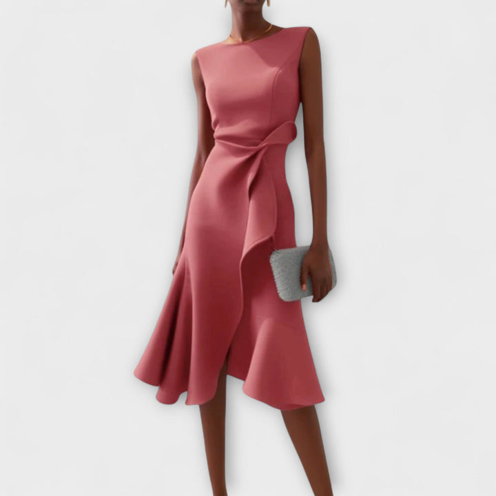 Ariana - Plissiertes Midi-Kleid