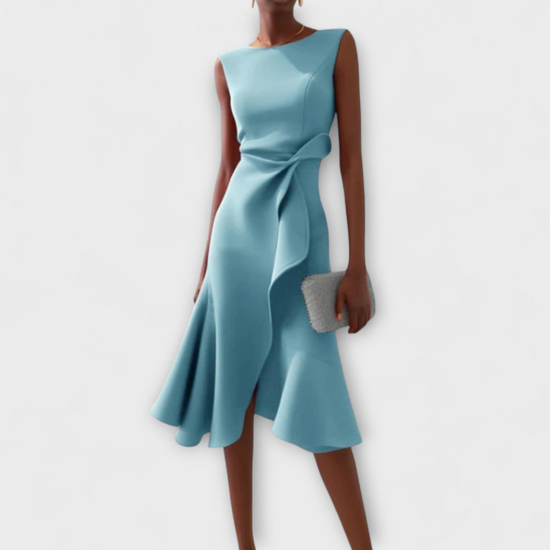 Ariana - Plissiertes Midi-Kleid