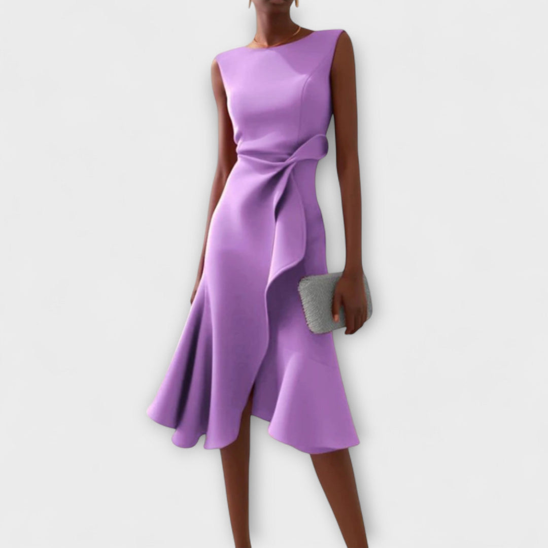 Ariana - Plissiertes Midi-Kleid