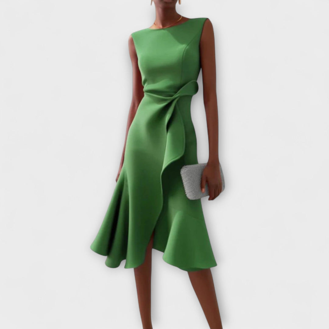 Ariana - Plissiertes Midi-Kleid
