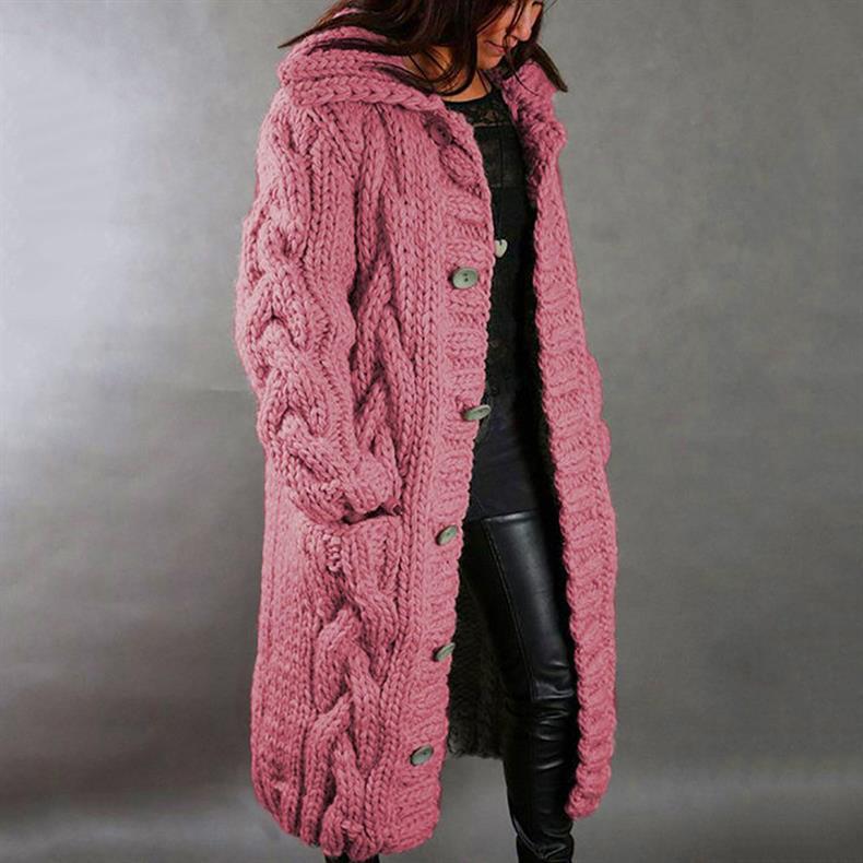 Karin - Eleganter Kuschelmantel mit Bauchbedeckung