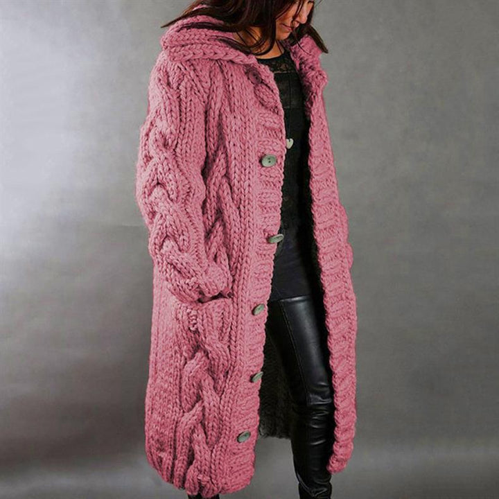 Karin - Eleganter Kuschelmantel mit Bauchbedeckung