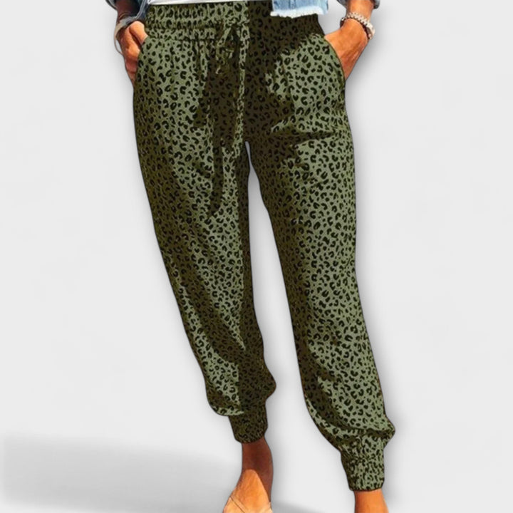 Feli - Weite Leopard-Print-Hose