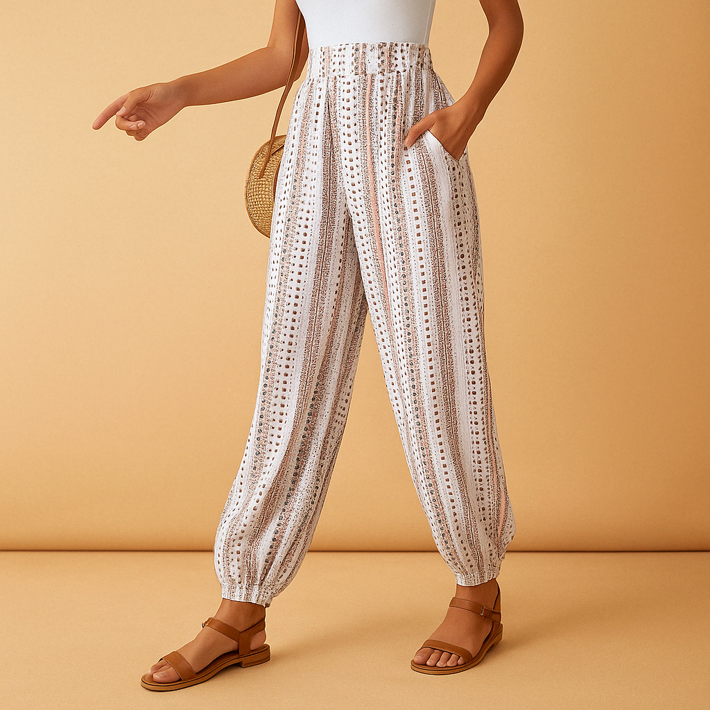 Catherine™ | Hochtaillierte Bohème-Hose
