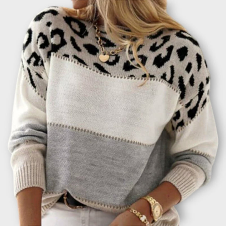 Cheyenne - Pullover mit Leopardenmuster