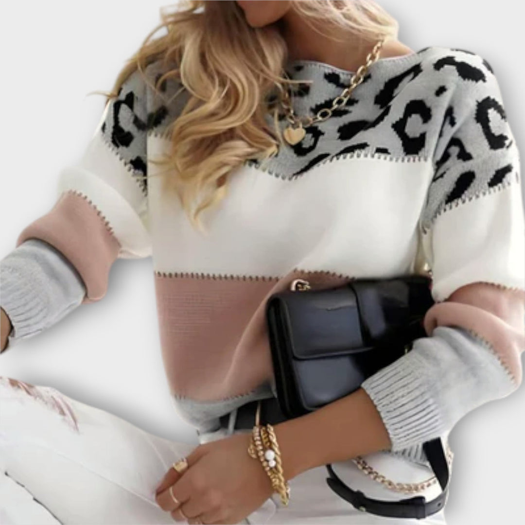 Cheyenne - Pullover mit Leopardenmuster