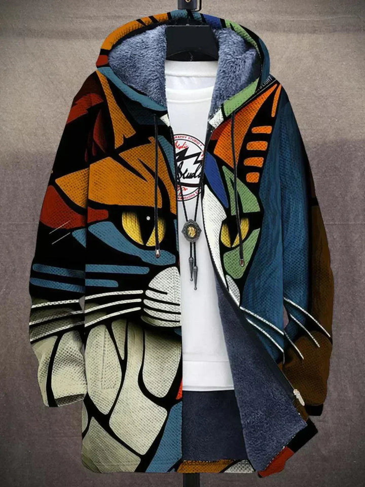 Sam - Luxus-Cardigan inspiriert von Kunst