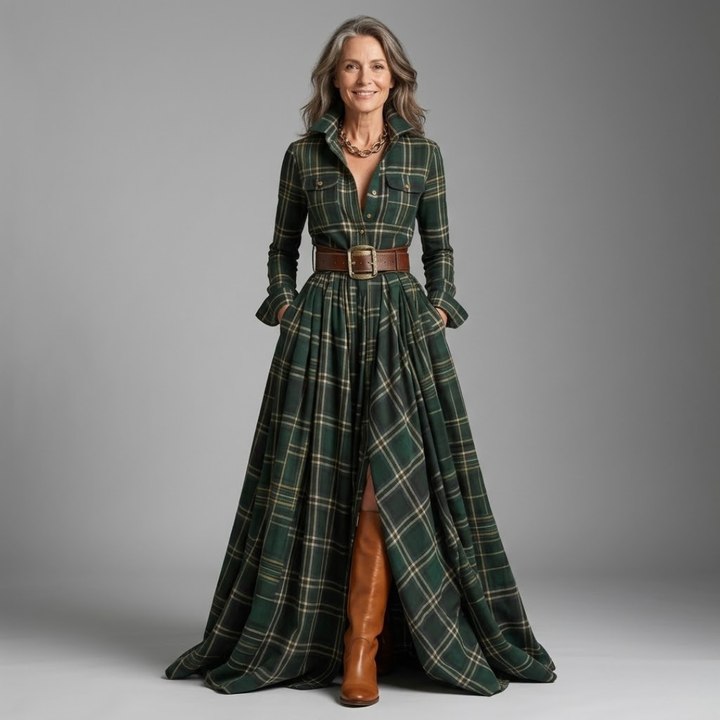 Poppy - Klassisches Hemdblusenkleid mit Gürtel