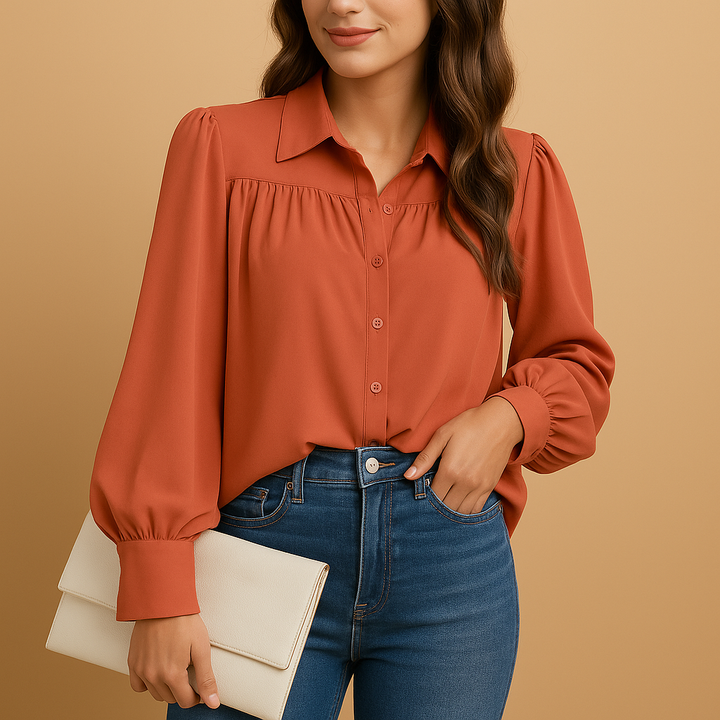 Isabeau™ | Bluse mit Laternenärmeln