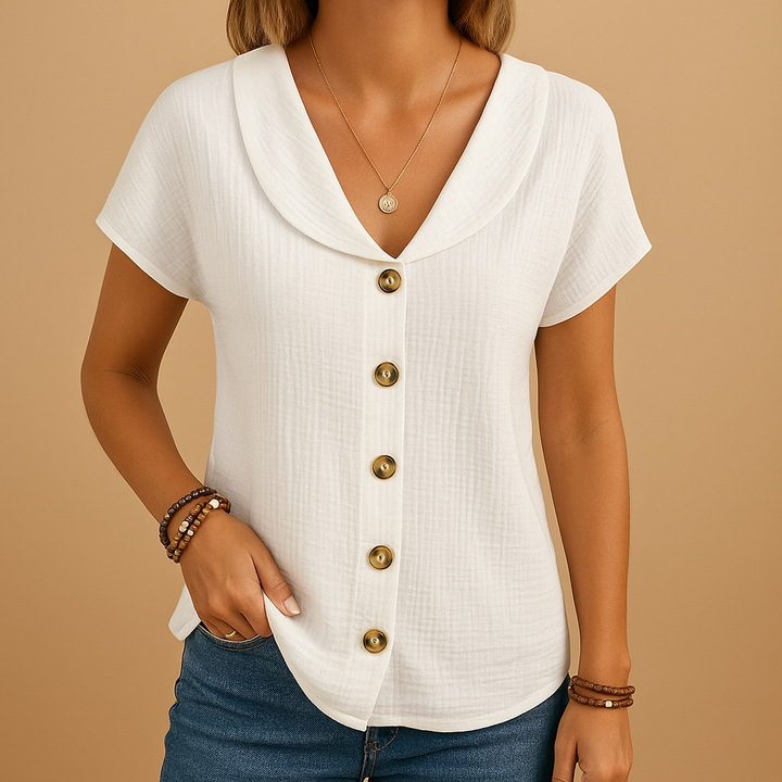 Josiane™ | Bluse Klassischer Kragen