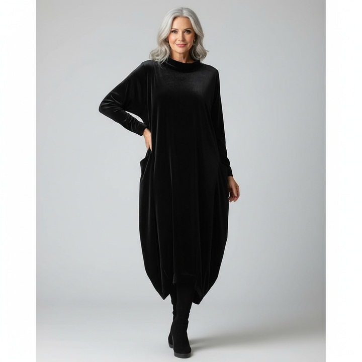 Etta – Elegantes Herbstkleid mit Taschen