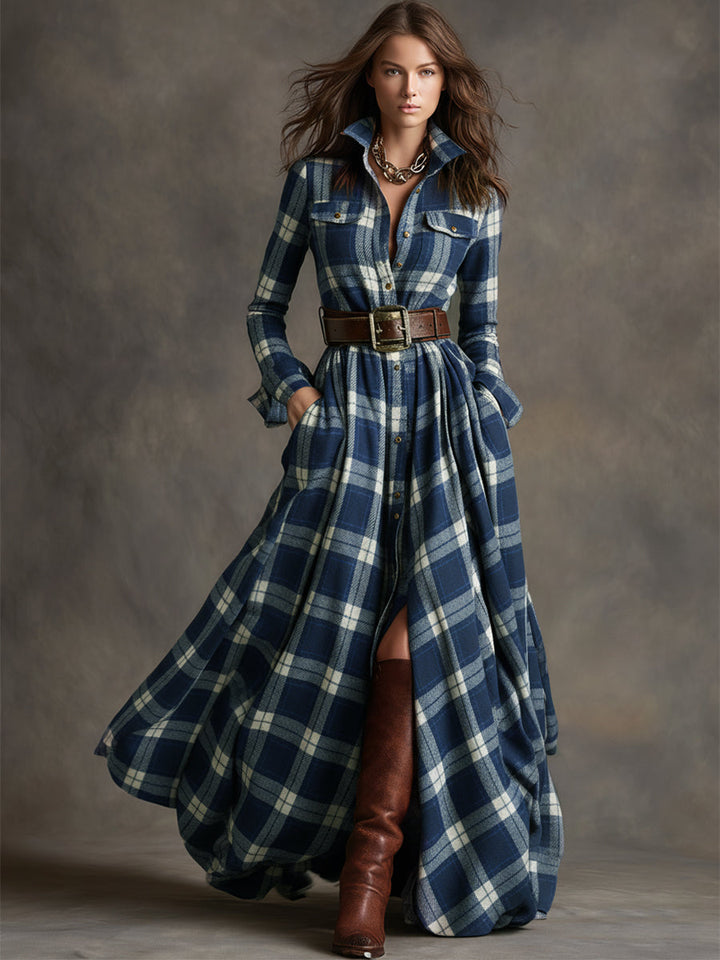 Poppy - Klassisches Hemdblusenkleid mit Gürtel